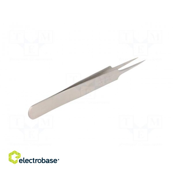 Tweezers | 110mm | for precision works | Blades: elongated,narrow image 6