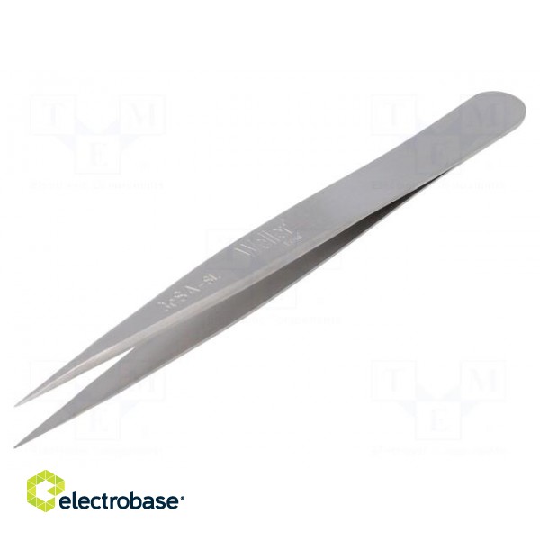 Tweezers | 110mm | for precision works | Blade tip shape: sharp paveikslėlis 1