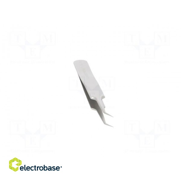 Tweezers | 110mm | for precision works | Blades: curved,narrowed image 9
