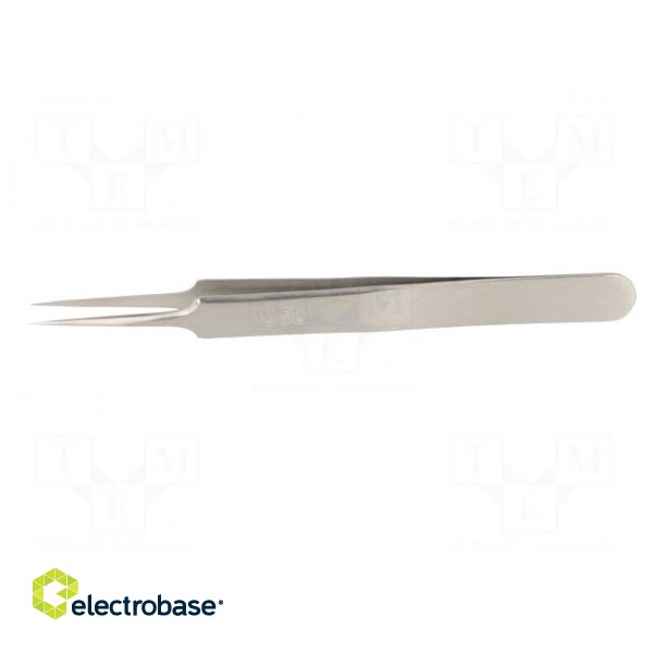 Tweezers | 110mm | for precision works | Blade tip shape: sharp paveikslėlis 3