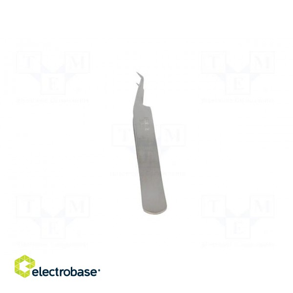 Tweezers | 110mm | for precision works | Blades: narrow,curved image 5