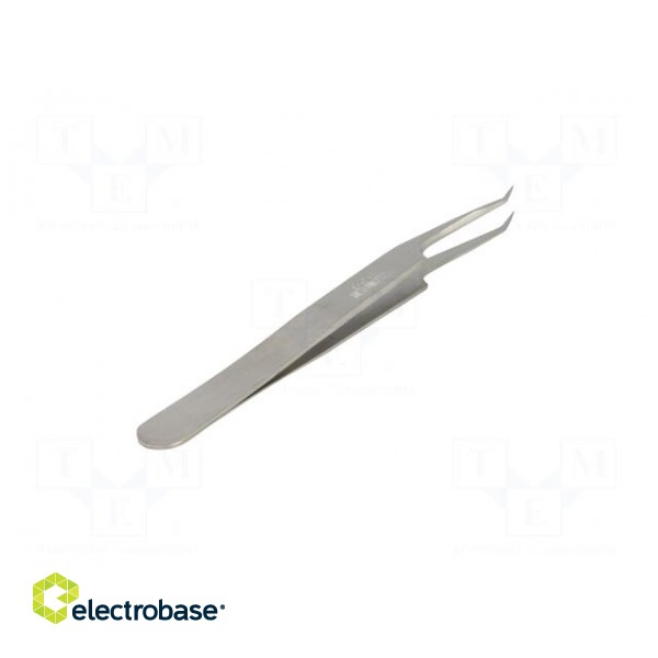 Tweezers | 110mm | for precision works | Blades: narrow,curved image 6