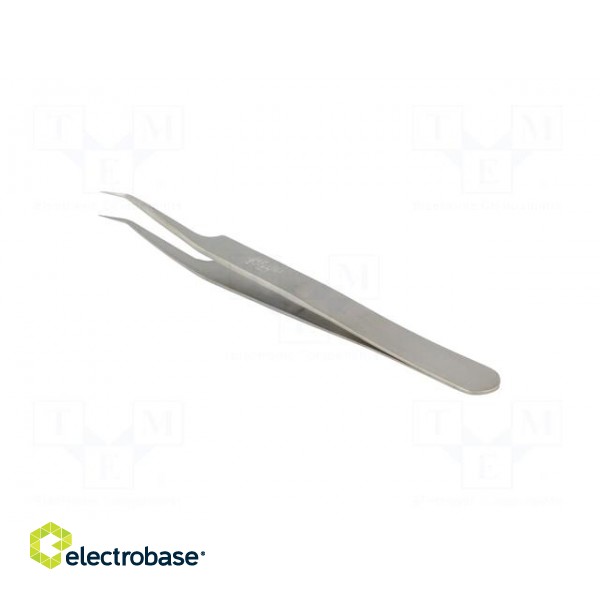 Tweezers | 110mm | for precision works | Blades: narrow,curved фото 4