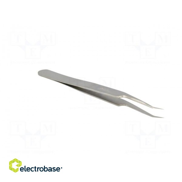 Tweezers | 110mm | for precision works | Blades: narrow,curved paveikslėlis 8