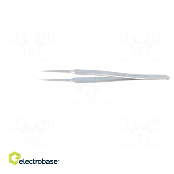 Tweezers | 110mm | for precision works | Blades: straight,narrowed image 3