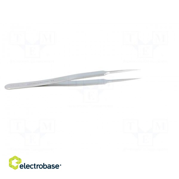Tweezers | 110mm | for precision works | Blades: straight,narrowed image 7