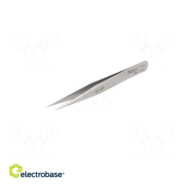 Tweezers | 110mm | for precision works | Blade tip shape: sharp image 2