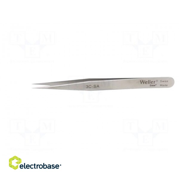 Tweezers | 110mm | for precision works | Blade tip shape: sharp фото 3