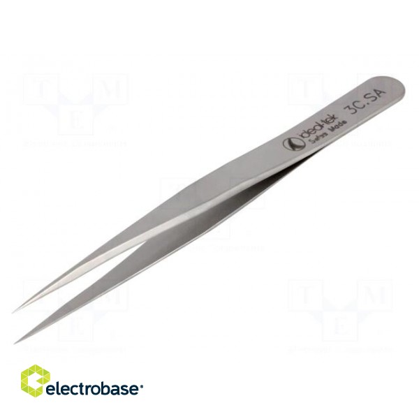 Tweezers | 110mm | for precision works | Blades: straight фото 1
