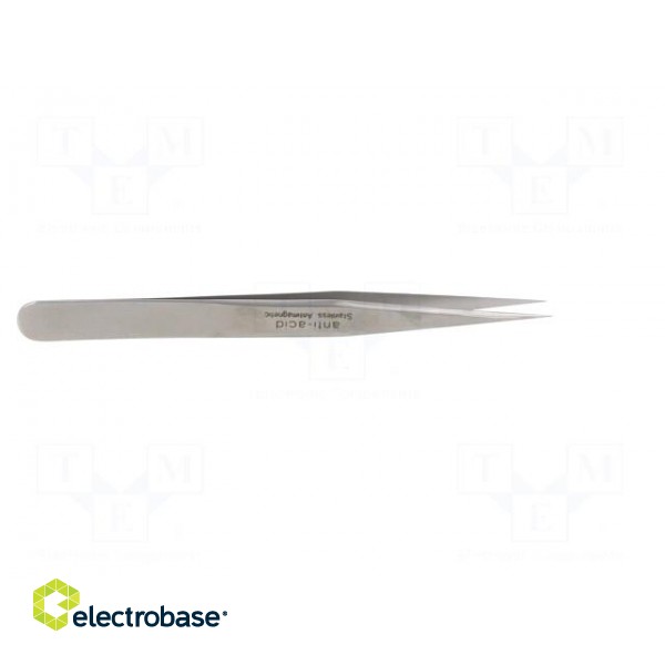 Tweezers | 110mm | for precision works | Blade tip shape: sharp image 7