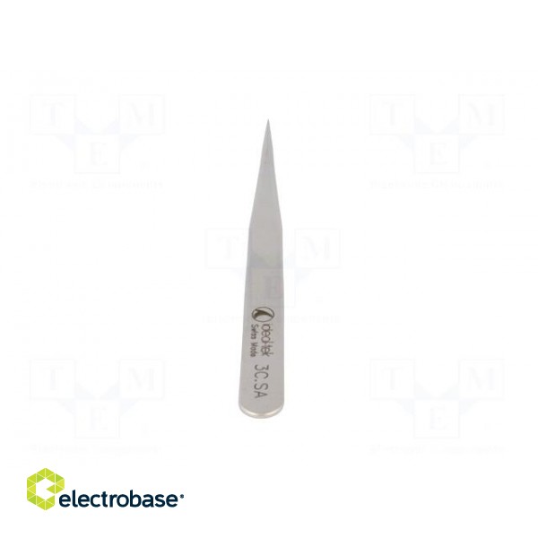 Tweezers | 110mm | for precision works | Blades: straight paveikslėlis 5