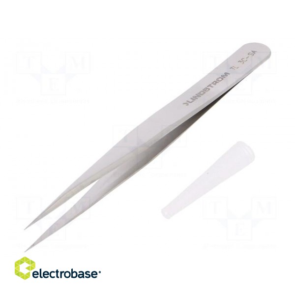 Tweezers | 110mm | for precision works | Blades: straight image 1