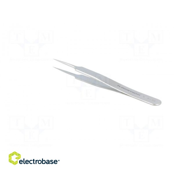 Tweezers | 110mm | for precision works | Blades: straight,narrowed image 4