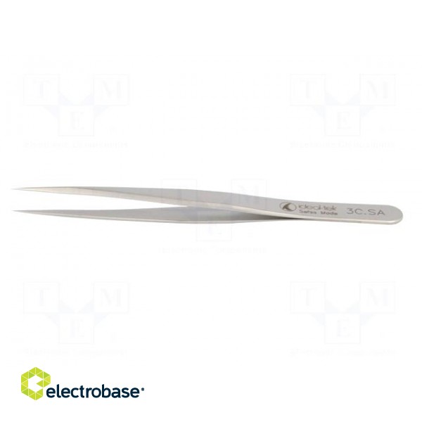 Tweezers | 110mm | for precision works | Blades: straight фото 3
