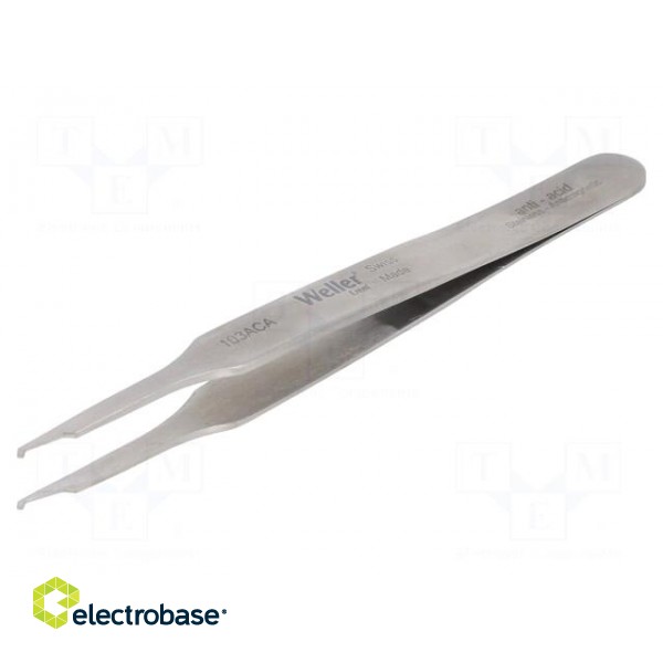 Tweezers | 115mm | for precision works | Blades: curved image 1