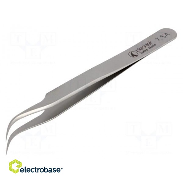 Tweezers | 115mm | for precision works | Blades: curved