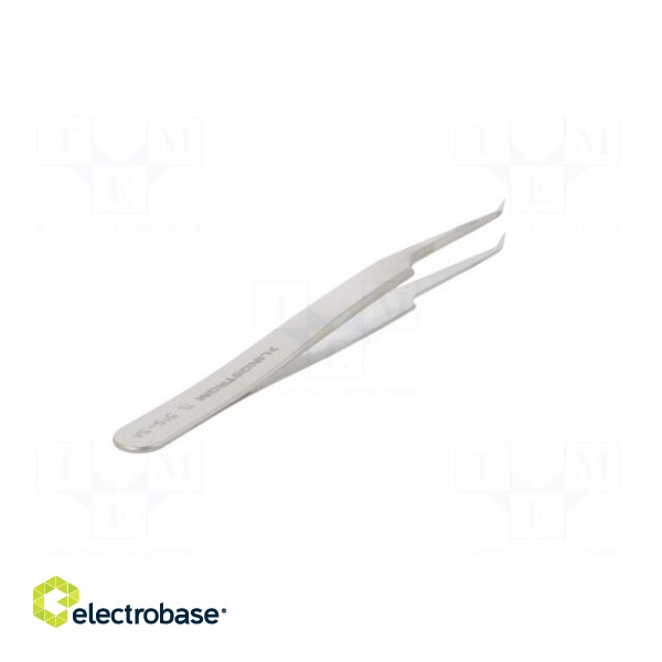 Tweezers | 115mm | for precision works | Blades: curved,narrowed image 6