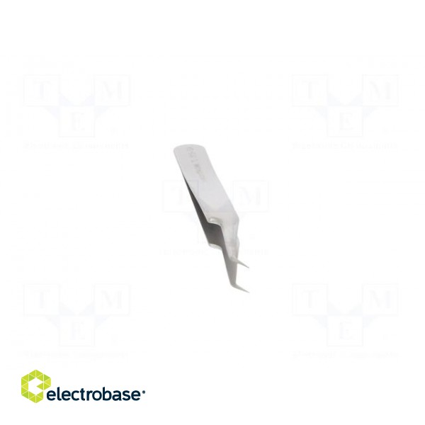 Tweezers | 115mm | for precision works | Blades: curved,narrowed image 9