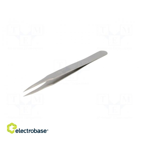 Tweezers | 115mm | for precision works | Blades: straight,narrow paveikslėlis 2