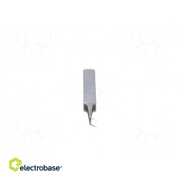 Tweezers | 115mm | for precision works | Blades: narrow,curved image 9