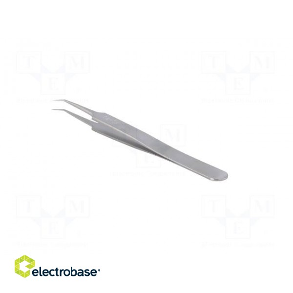 Tweezers | 115mm | for precision works | Blades: narrow,curved image 4