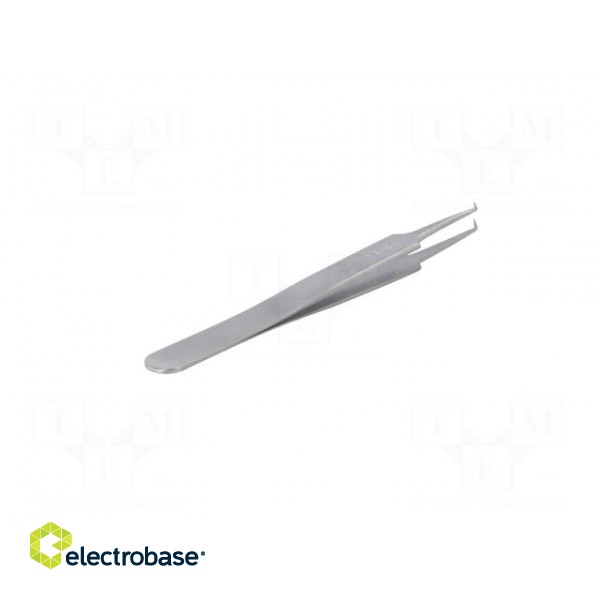 Tweezers | 115mm | for precision works | Blades: narrow,curved image 6