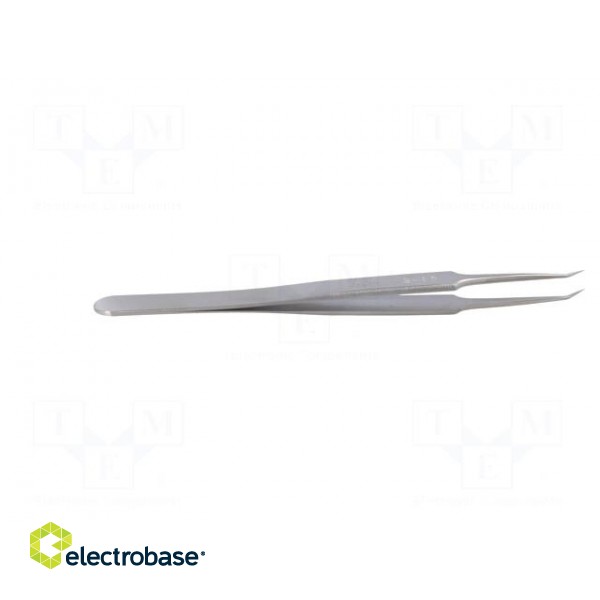 Tweezers | 115mm | for precision works | Blades: narrow,curved | 12g image 7
