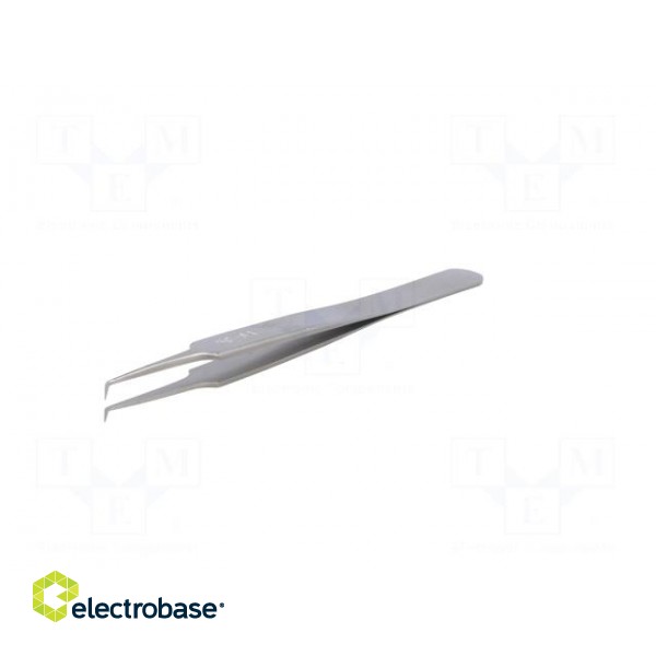 Tweezers | 115mm | for precision works | Blades: narrow,curved image 2