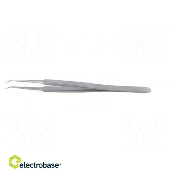 Tweezers | 115mm | for precision works | Blades: narrow,curved image 3
