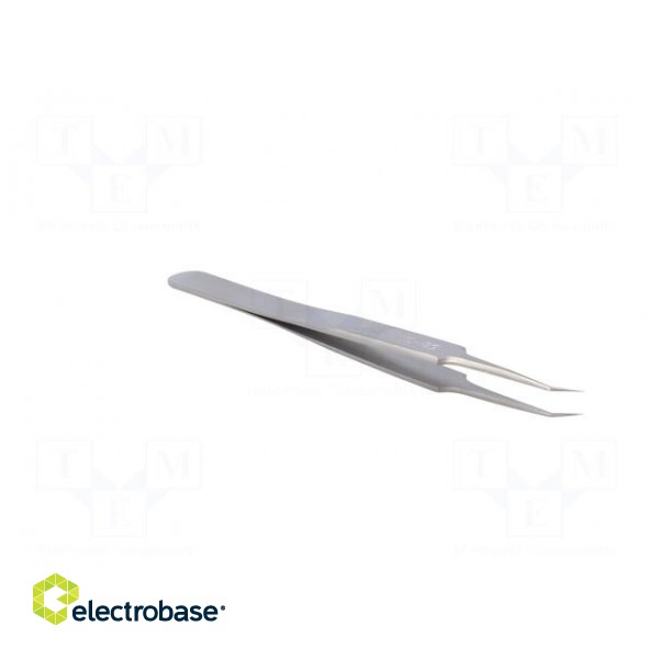 Tweezers | 115mm | for precision works | Blades: narrow,curved image 8