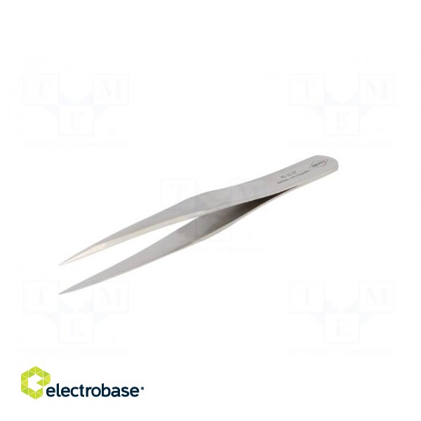 Tweezers | 115mm | for precision works | Blades: straight paveikslėlis 2
