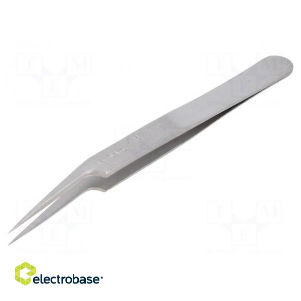 Tweezers | 115mm | for precision works | Blades: narrowed paveikslėlis 1