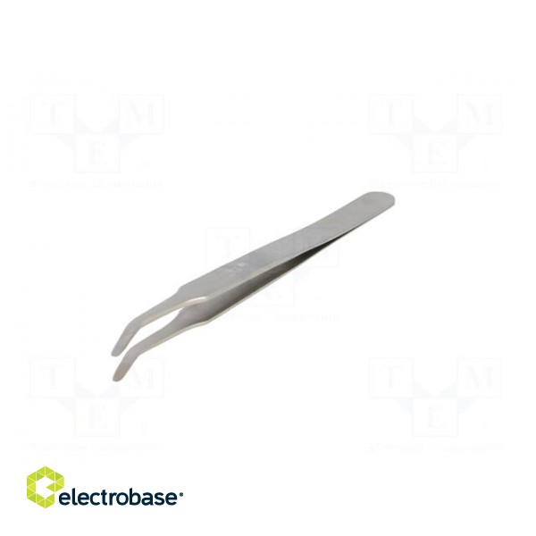 Tweezers | 115mm | SMD | Blades: curved | Blade tip shape: round paveikslėlis 2