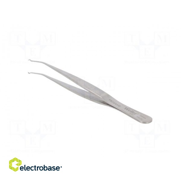 Tweezers | 115mm | SMD | Blades: curved | Blade tip shape: hook image 4