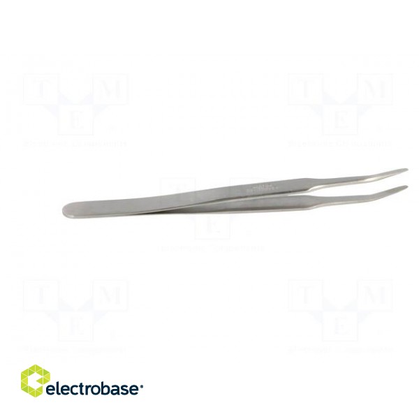 Tweezers | 115mm | SMD | Blades: curved | Blade tip shape: round image 7