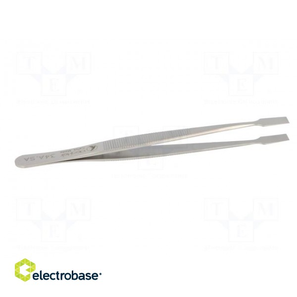 Tweezers | 120mm | Blades: straight | Blade tip shape: flat image 7