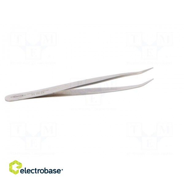 Tweezers | 120mm | for precision works | Blade tip shape: flat,bent paveikslėlis 7