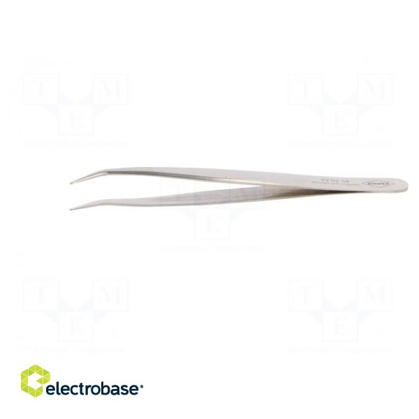 Tweezers | 120mm | for precision works | Blade tip shape: flat,bent image 3