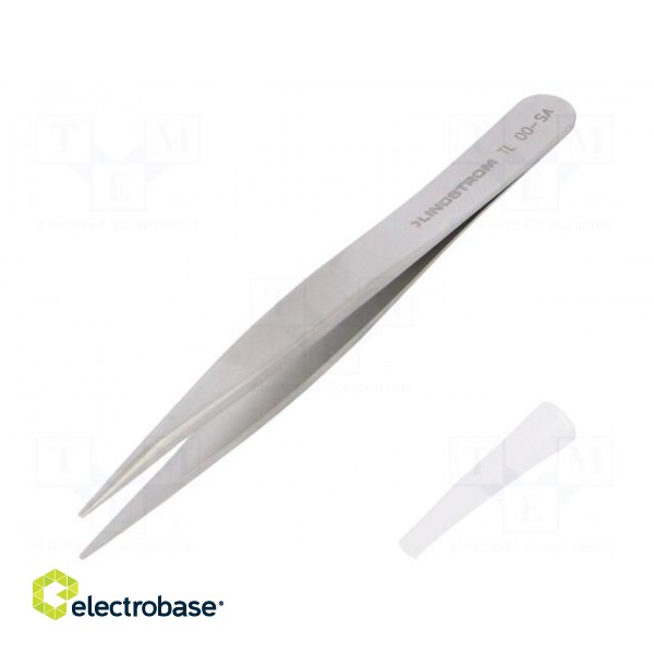 Tweezers | 120mm | for precision works | Blades: straight image 1