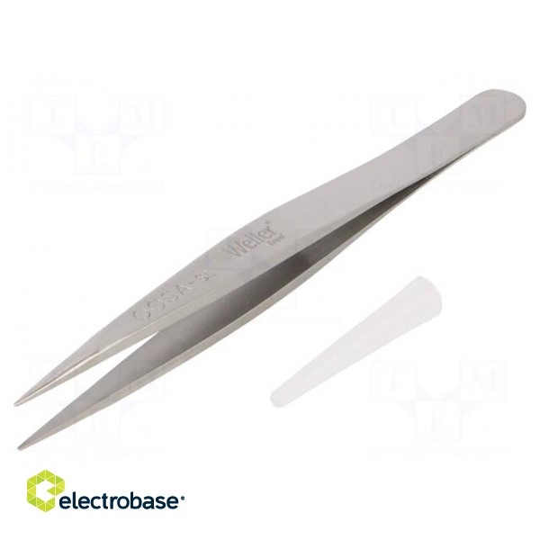 Tweezers | 120mm | for precision works | Blade tip shape: sharp фото 1