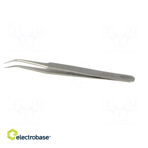 Tweezers | 120mm | for precision works | Blades: curved image 3