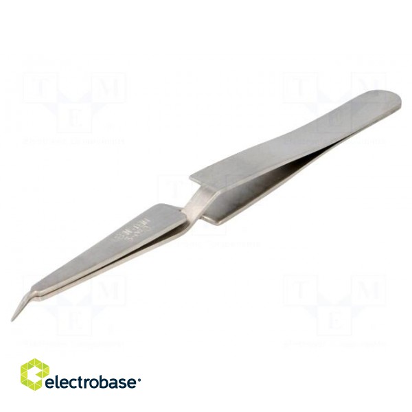 Tweezers | 120mm | for precision works | Blades: curved paveikslėlis 1