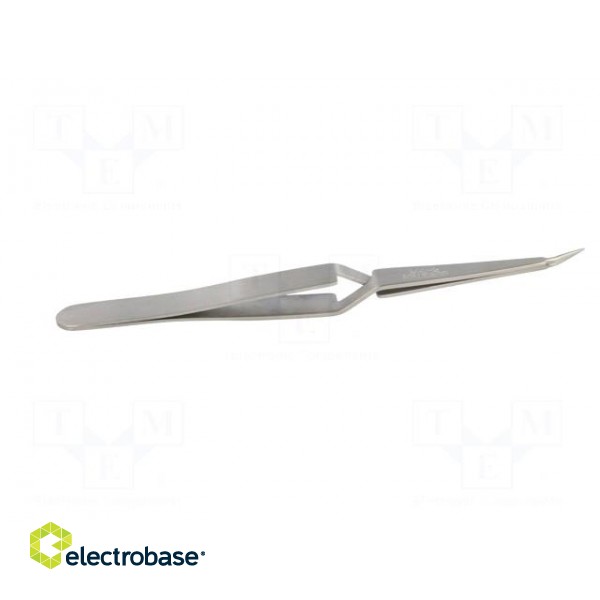 Tweezers | 120mm | for precision works | Blades: curved image 7
