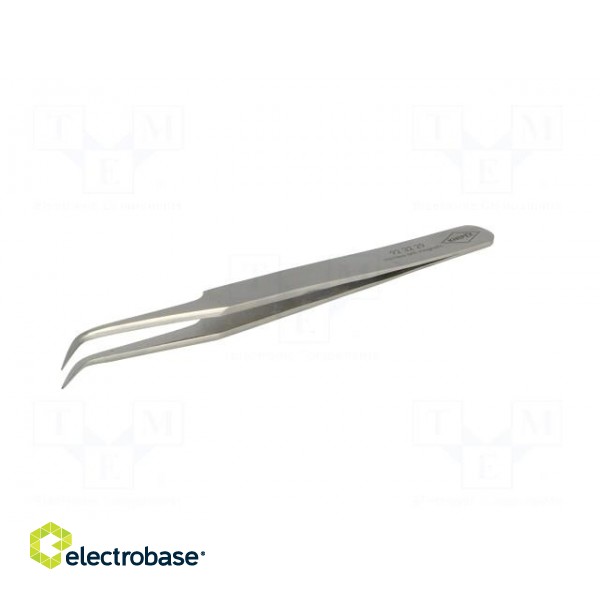Tweezers | 120mm | for precision works | Blades: curved фото 2