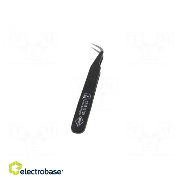 Tweezers | 120mm | for precision works | Blades: curved | ESD | 17g image 5