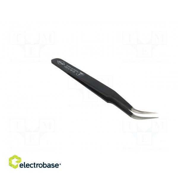 Tweezers | 120mm | for precision works | Blades: curved | ESD | 17g paveikslėlis 8