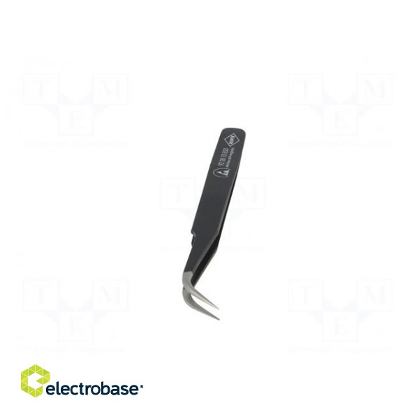 Tweezers | 120mm | for precision works | Blades: curved | ESD | 17g paveikslėlis 9
