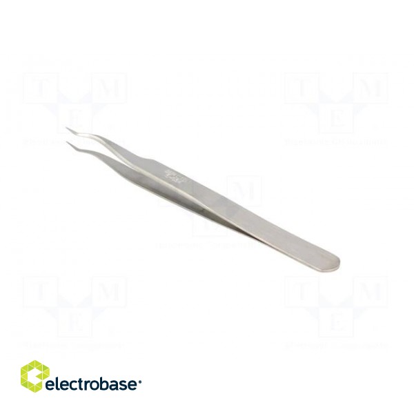 Tweezers | 120mm | for precision works | Blades: narrow,curved фото 4