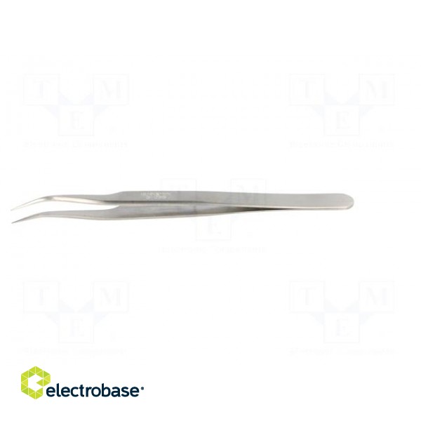 Tweezers | 120mm | for precision works | Blades: narrow,curved image 3