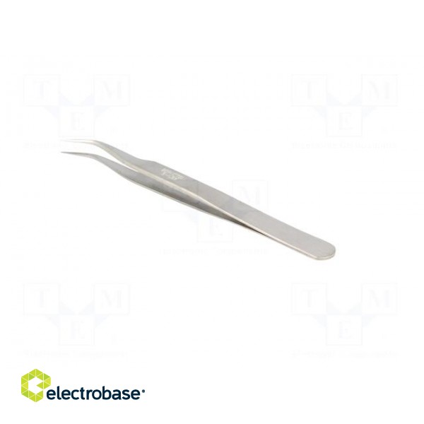 Tweezers | 120mm | for precision works | Blades: narrow,curved image 4